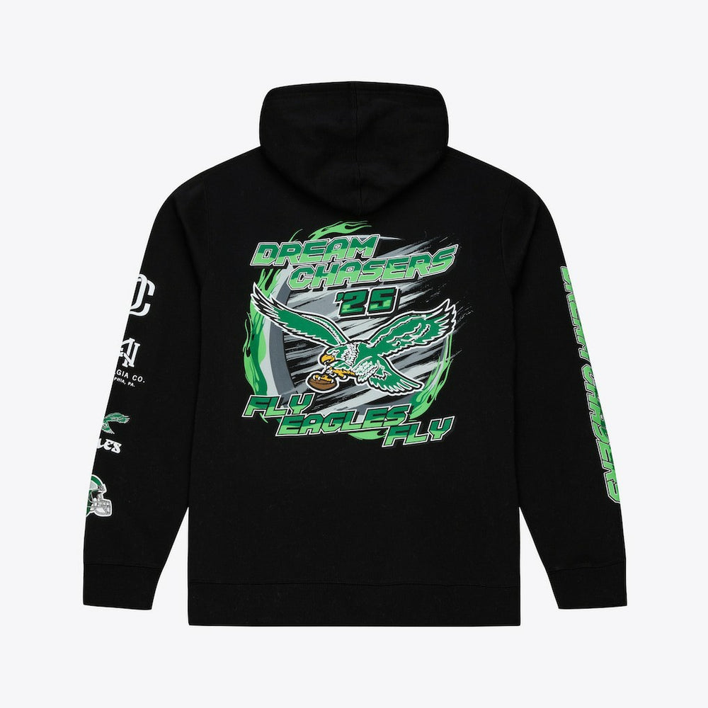 Philadelphia Eagles Dream Chasers Fly Hoodie - Black Hoodies