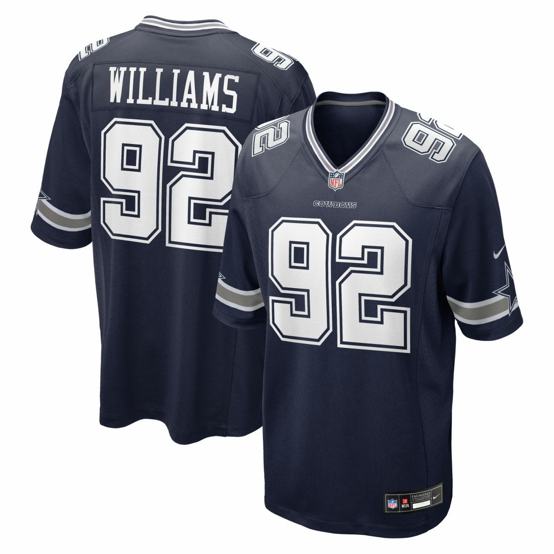 Quinnen Williams Dallas Cowboys Team Game Jersey - Navy Jerseys