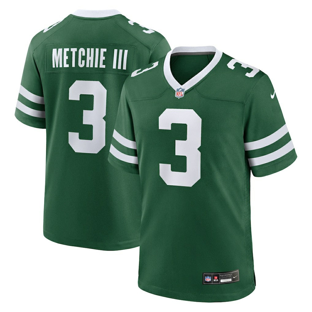 John Metchie III New York Jets Team Game Jersey - Legacy Green Jerseys