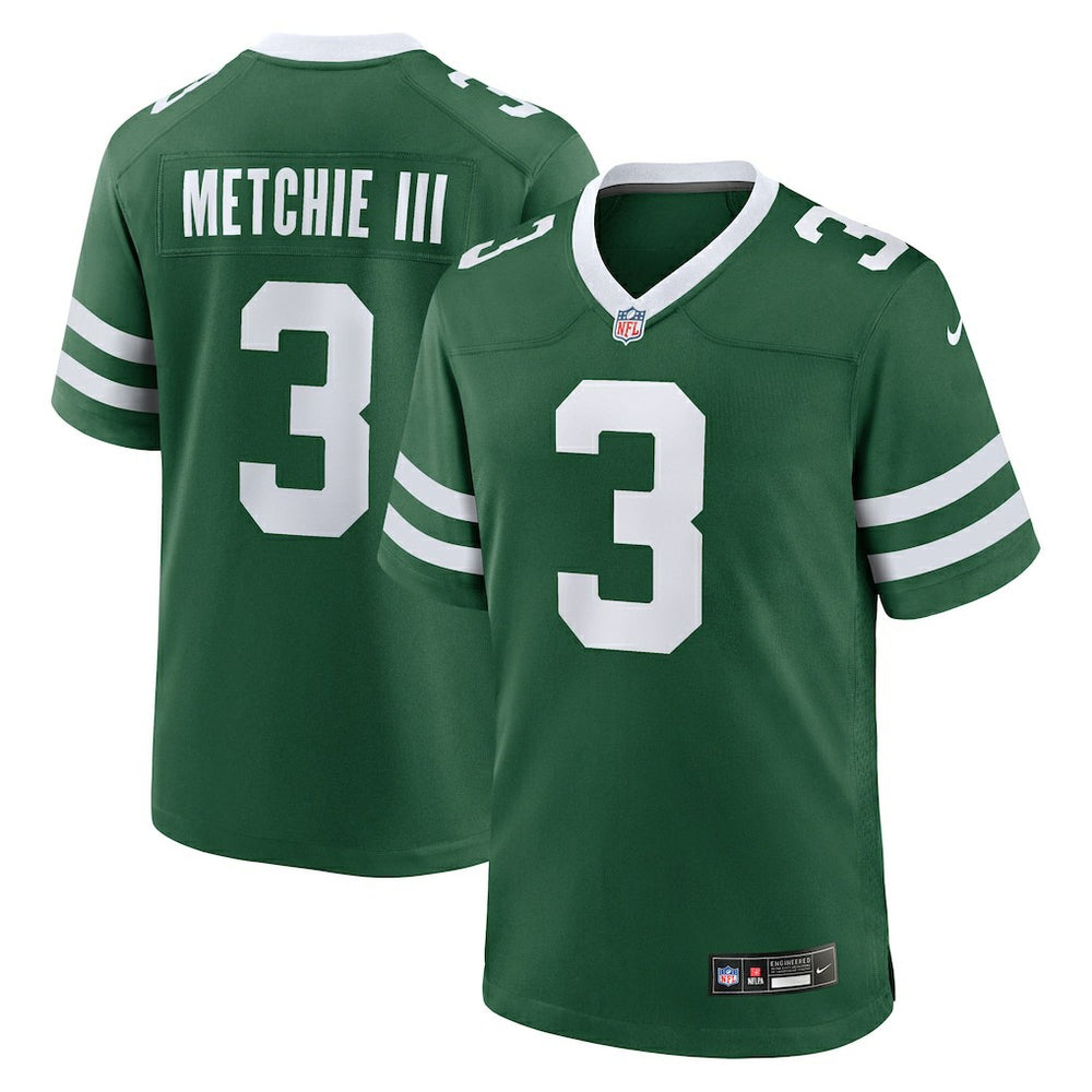 John Metchie III New York Jets Team Game Jersey - Legacy Green Jerseys