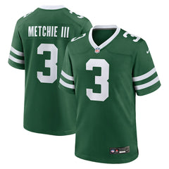 John Metchie III New York Jets Team Game Jersey - Legacy Green Jerseys
