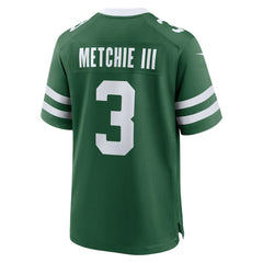 John Metchie III New York Jets Team Game Jersey - Legacy Green Jerseys