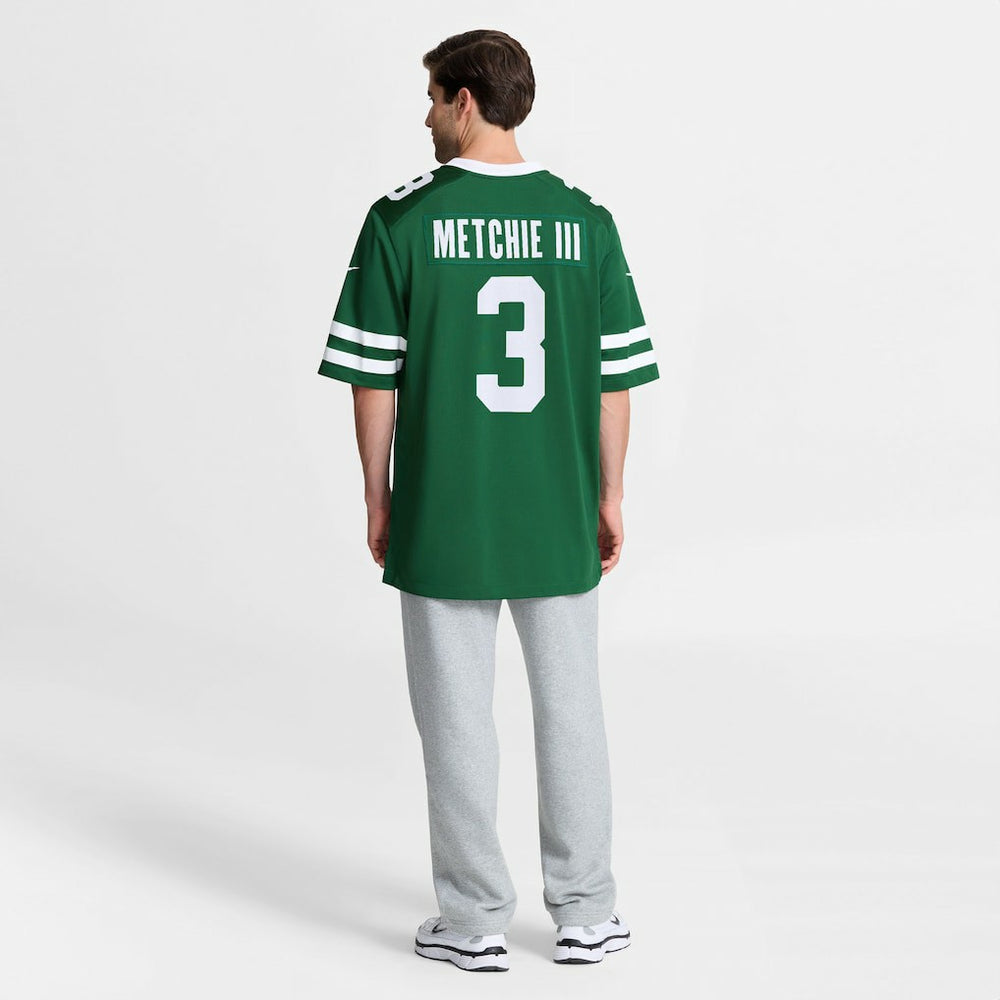 John Metchie III New York Jets Team Game Jersey - Legacy Green Jerseys