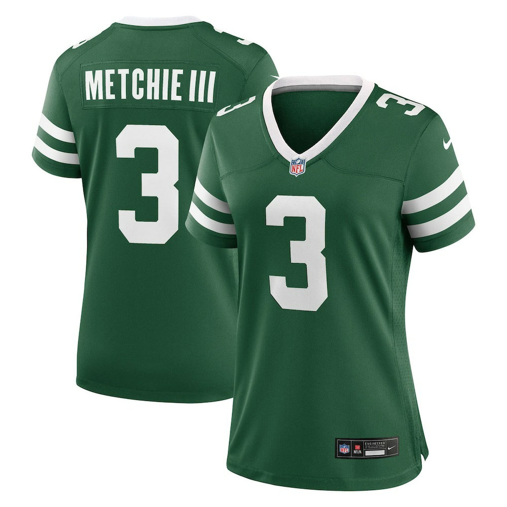 John Metchie III New York Jets Women's Team Game Jersey - Legacy Green Jerseys