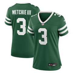 John Metchie III New York Jets Women's Team Game Jersey - Legacy Green Jerseys