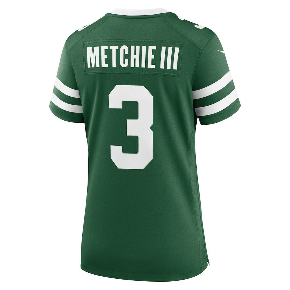 John Metchie III New York Jets Women's Team Game Jersey - Legacy Green Jerseys