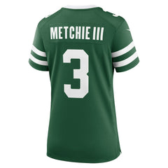 John Metchie III New York Jets Women's Team Game Jersey - Legacy Green Jerseys