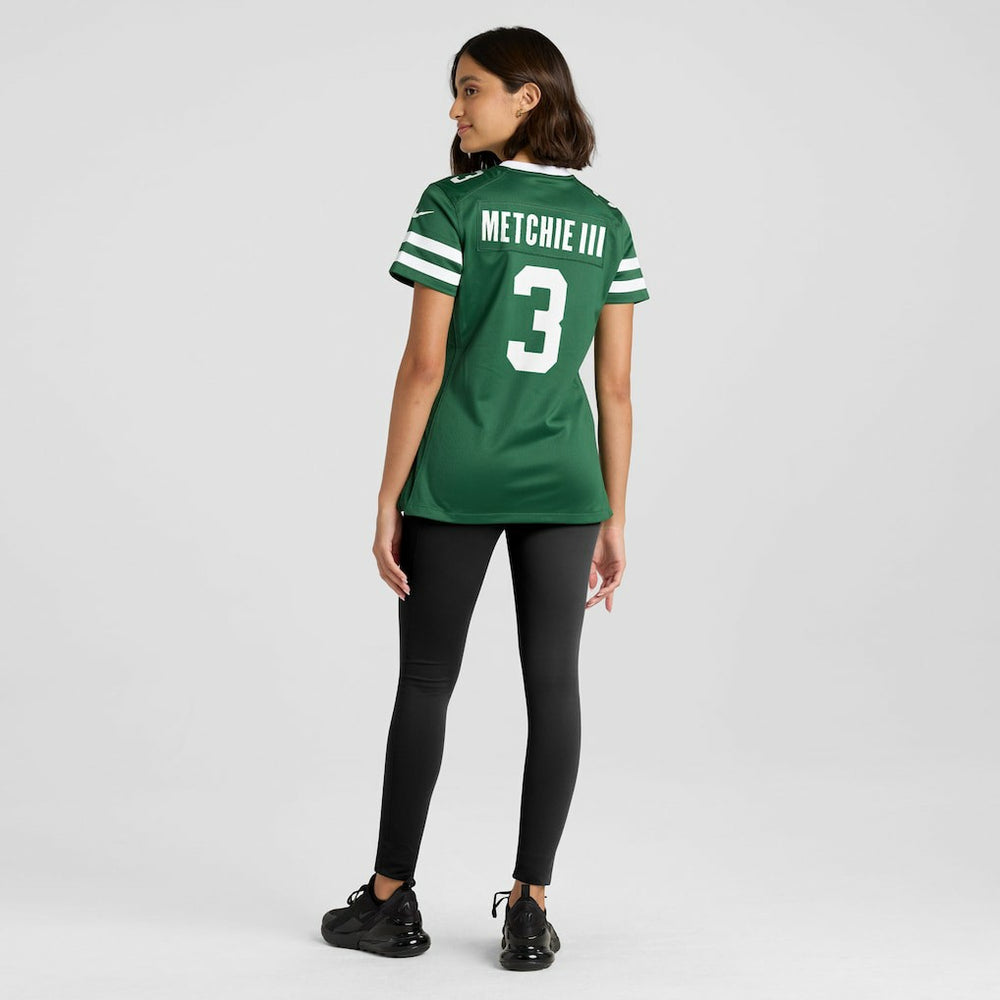 John Metchie III New York Jets Women's Team Game Jersey - Legacy Green Jerseys