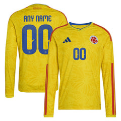 Colombia National Team FIFA x World Cup 2026 Home Replica Long Sleeve Custom Jersey Yellow - Adidas online