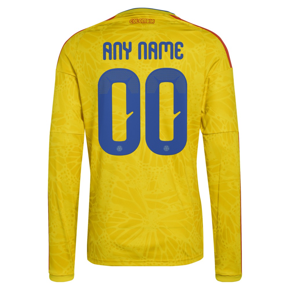 Colombia National Team FIFA x World Cup 2026 Home Replica Long Sleeve Custom Jersey Yellow - Adidas online