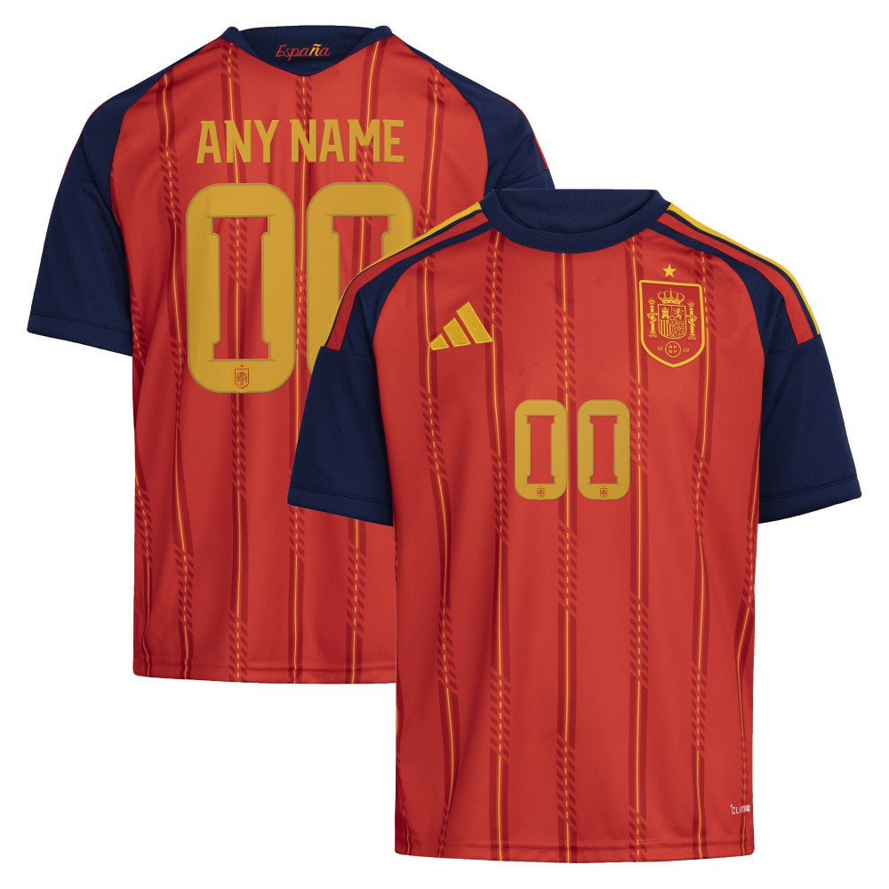 Spain National Team Youth FIFA x World Cup 2026 Home Replica Custom Jersey Red - Adidas discount