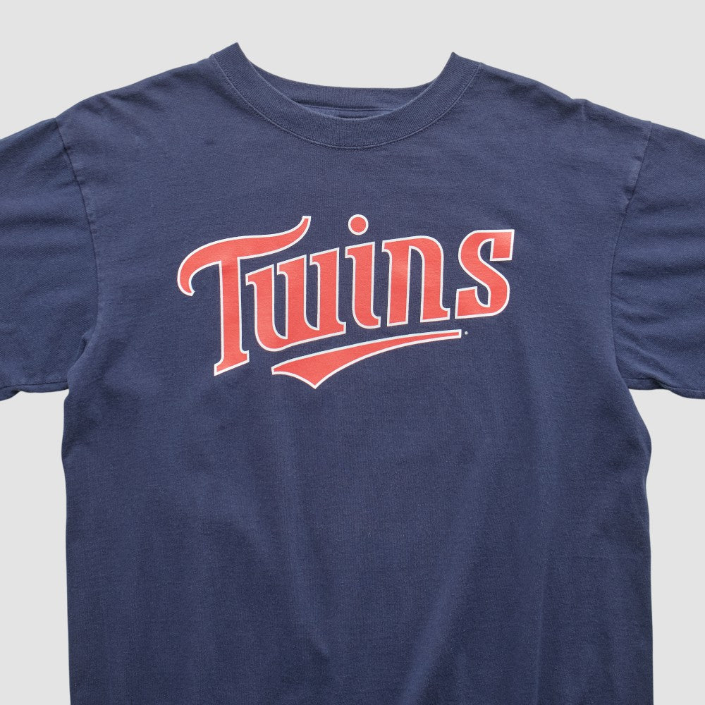 Minnesota Twins Majestic 2000s T-shirt - Navy - Vintage T-shirts