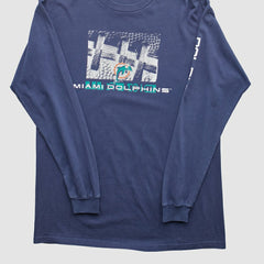 Miami Dolphins 2000s Long Sleeve T-shirt - Navy T-shirts