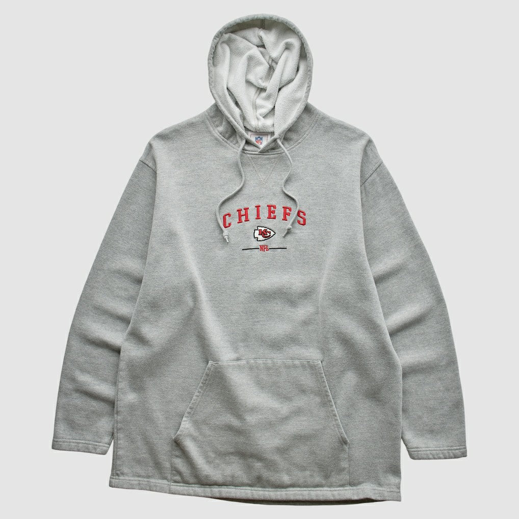Kansas City Chiefs NFL 2000s Hooded Pullover Sweatshirt - Heather Gray Pullover