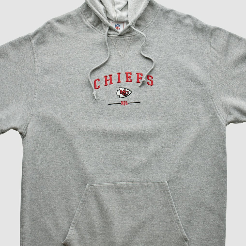 Kansas City Chiefs NFL 2000s Hooded Pullover Sweatshirt - Heather Gray Pullover