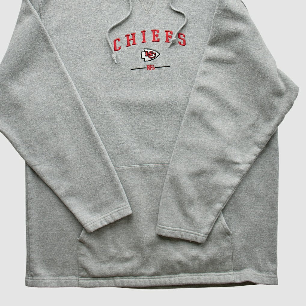 Kansas City Chiefs NFL 2000s Hooded Pullover Sweatshirt - Heather Gray Pullover