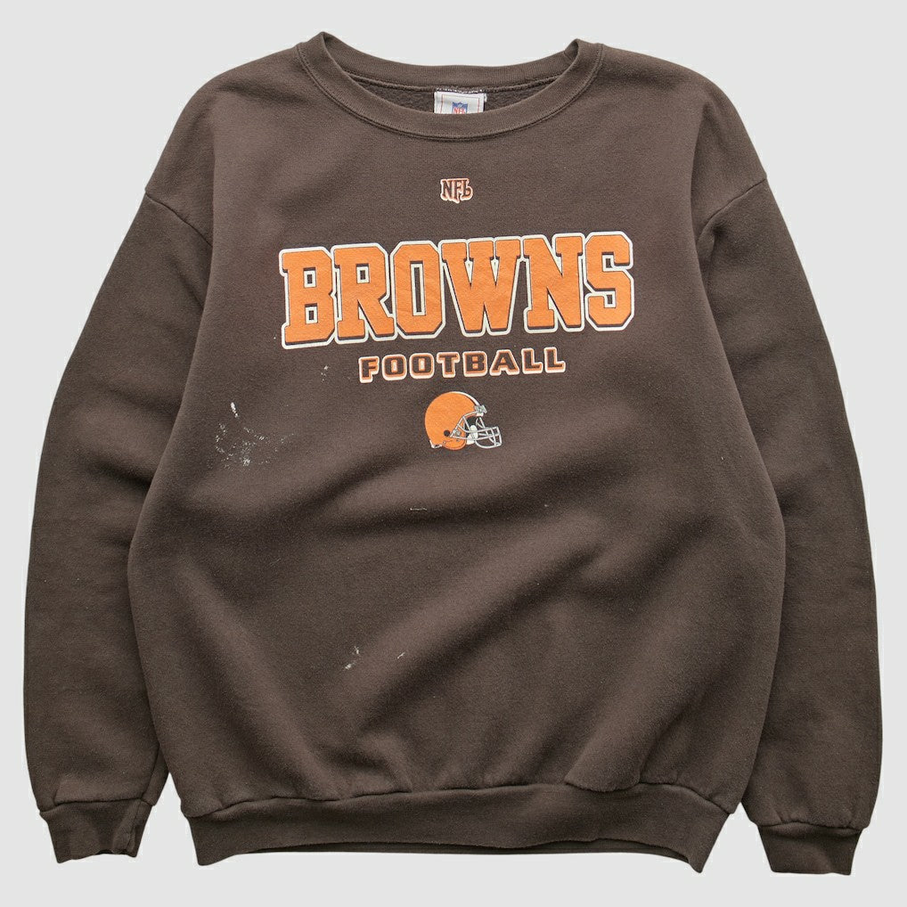 Cleveland Browns NFL 2000s Pullover Sweatshirt - Brown Pullover