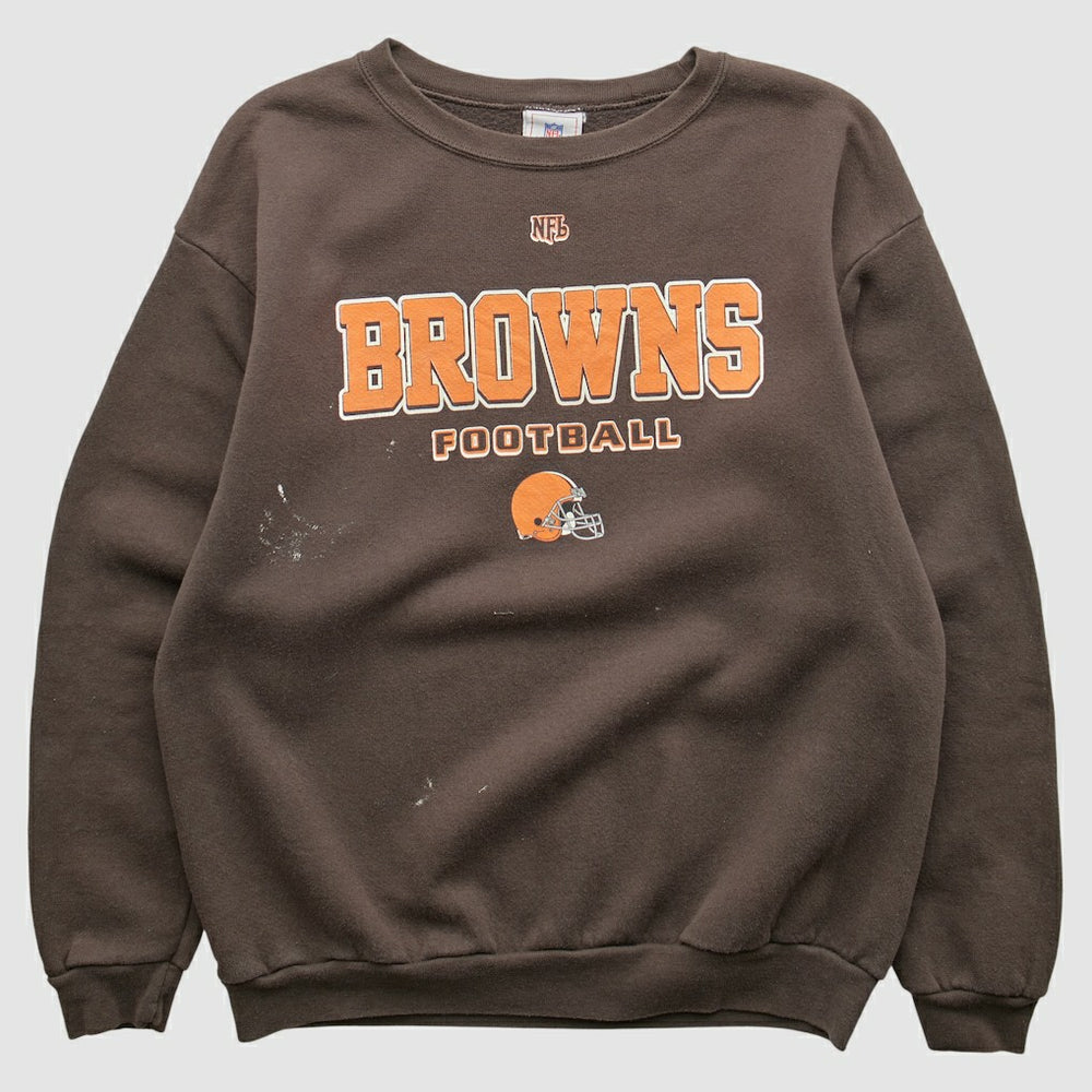 Cleveland Browns NFL 2000s Pullover Sweatshirt - Brown Pullover