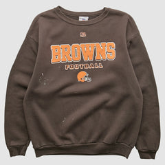 Cleveland Browns NFL 2000s Pullover Sweatshirt - Brown Pullover