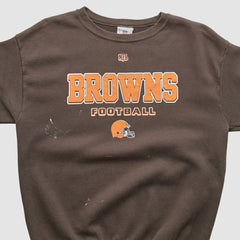 Cleveland Browns NFL 2000s Pullover Sweatshirt - Brown Pullover