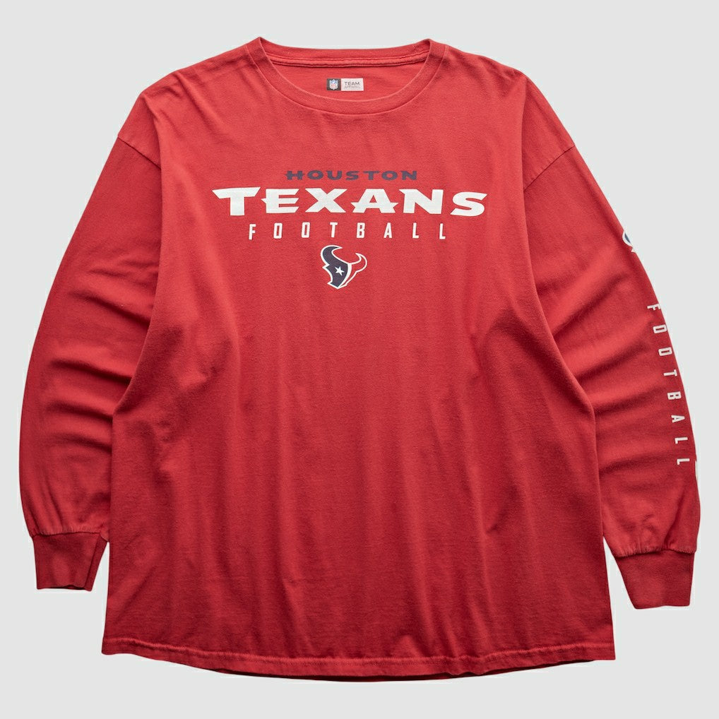 Houston Texans NFL 2000s Long Sleeve T-shirt - Red T-shirts