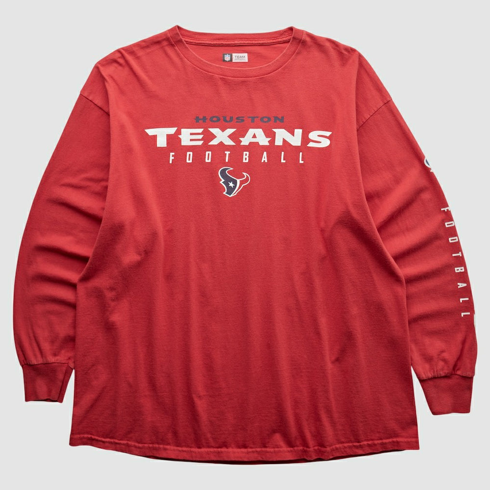 Houston Texans NFL 2000s Long Sleeve T-shirt - Red T-shirts