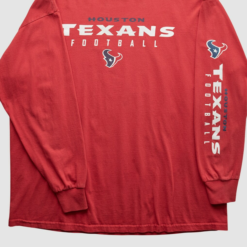 Houston Texans NFL 2000s Long Sleeve T-shirt - Red T-shirts
