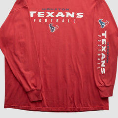 Houston Texans NFL 2000s Long Sleeve T-shirt - Red T-shirts