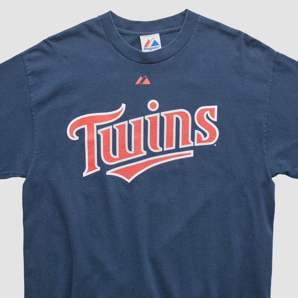 Minnesota Twins Majestic 2000s T-shirt - Navy - Vintage T-shirts