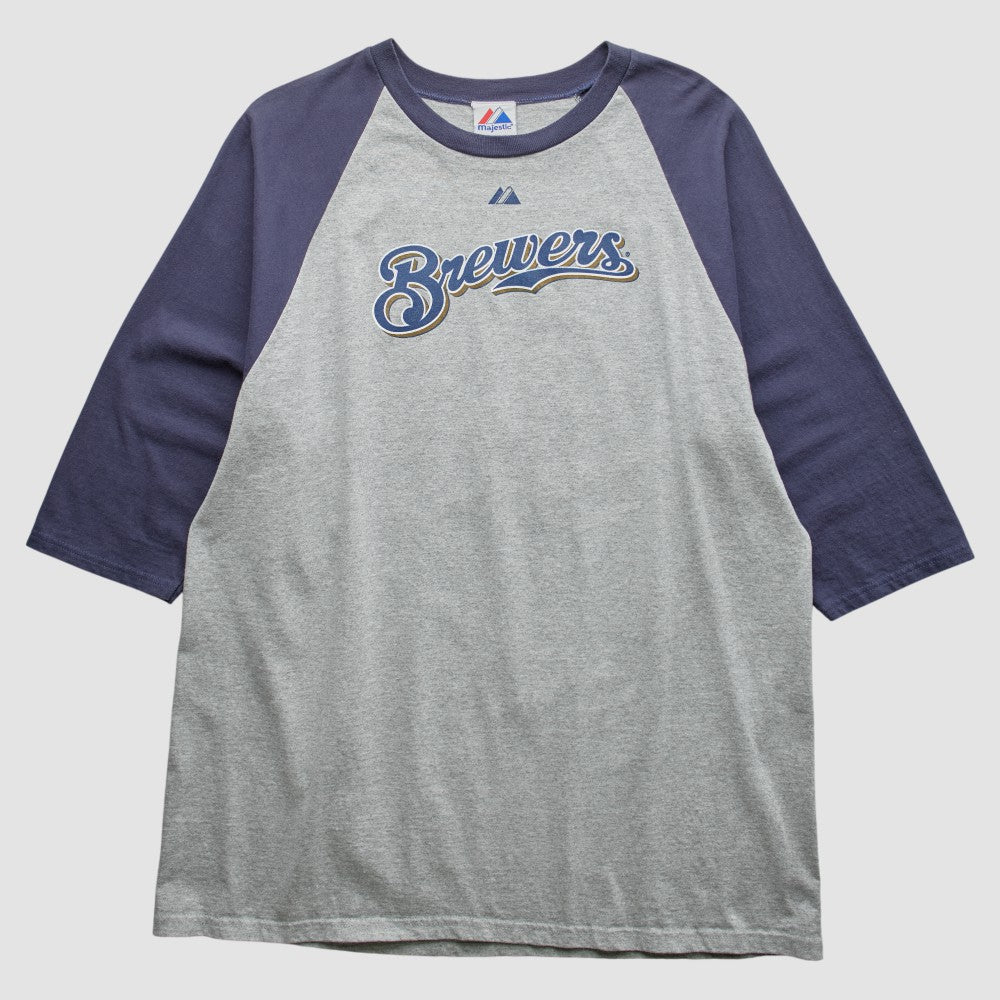 Milwaukee Brewers Majestic 2000s T-shirt - Gray - 2XVintage T-shirts