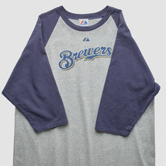Milwaukee Brewers Majestic 2000s T-shirt - Gray - 2XVintage T-shirts