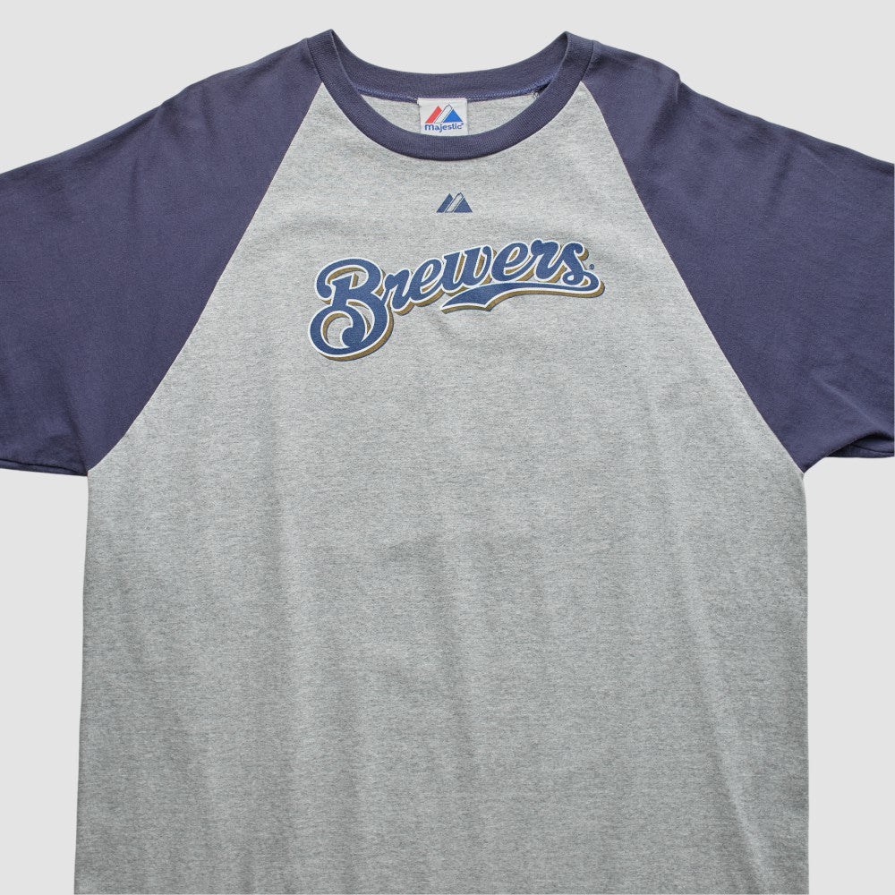 Milwaukee Brewers Majestic 2000s T-shirt - Gray - 2XVintage T-shirts
