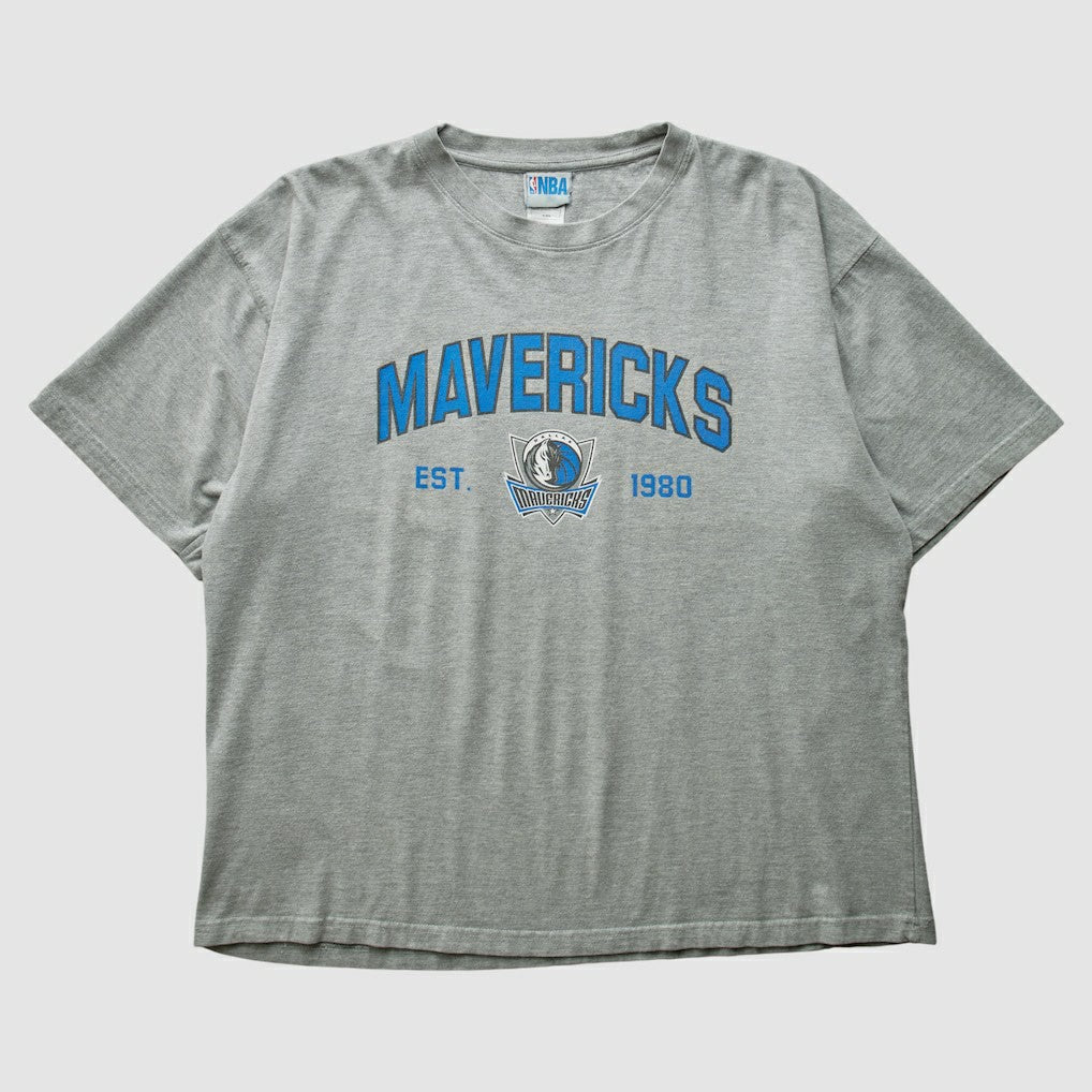 Dallas Mavericks NBA 2000s T-shirt Heather Gray Vintage - Vintage