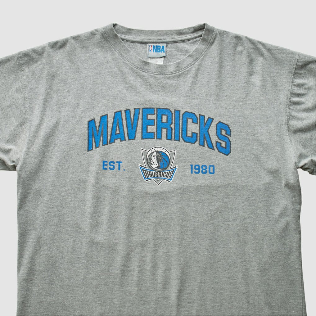 Dallas Mavericks NBA 2000s T-shirt Heather Gray Vintage - Vintage