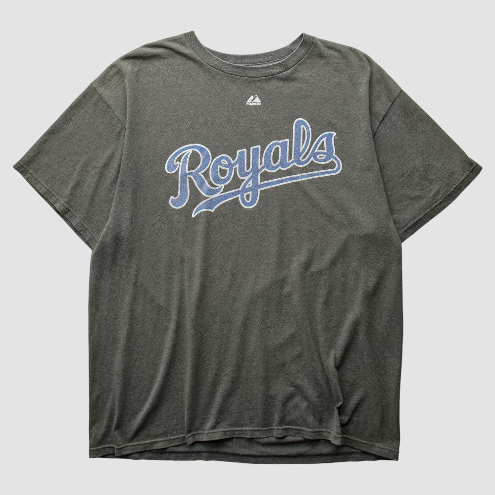 Kansas City Royals Majestic 2010s T-shirt - Charcoal - Vintage T-shirts