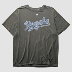 Kansas City Royals Majestic 2010s T-shirt - Charcoal - Vintage T-shirts