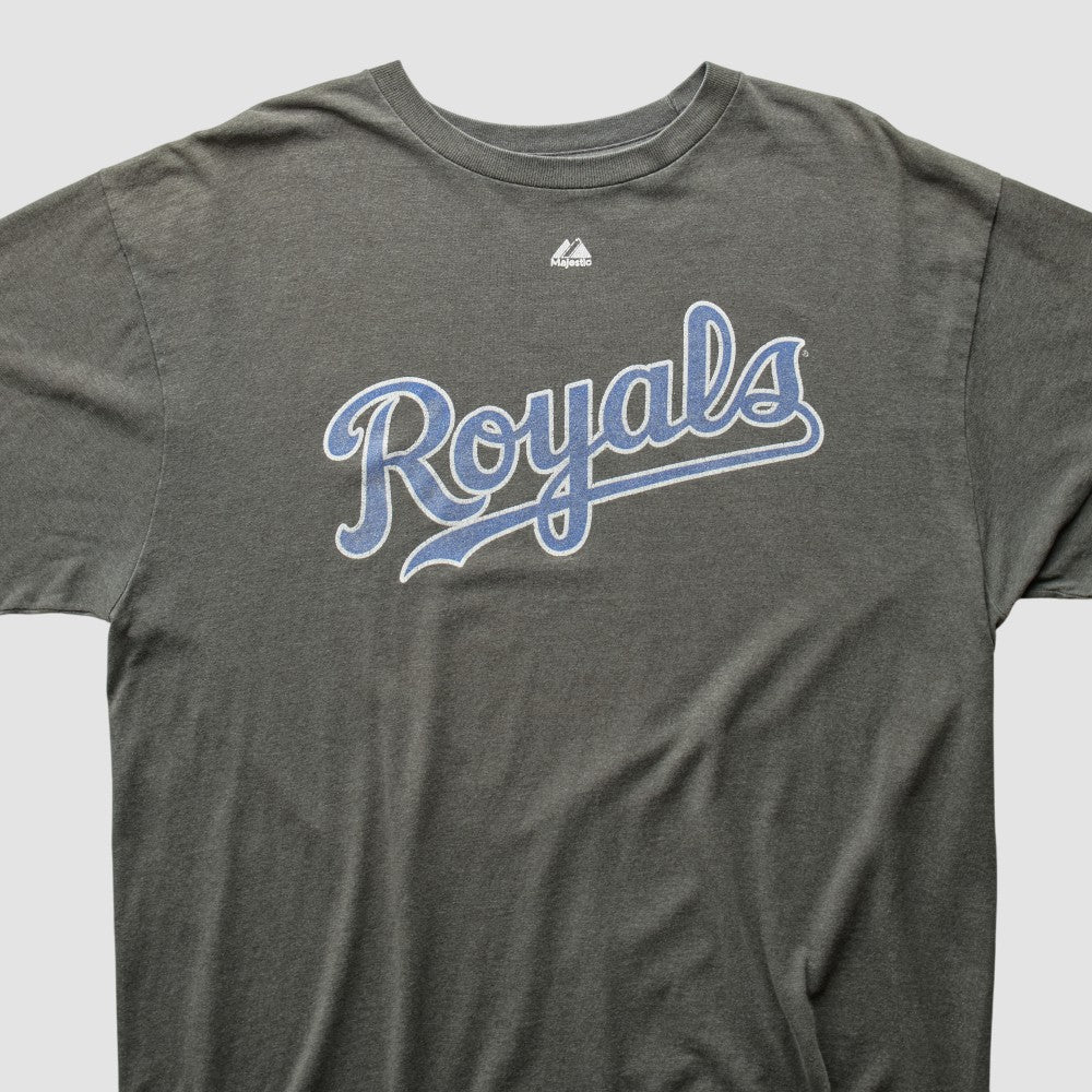 Kansas City Royals Majestic 2010s T-shirt - Charcoal - Vintage T-shirts