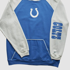 Indianapolis Colts Reebok 2000s Hooded Pullover Sweatshirt - Blue Pullover