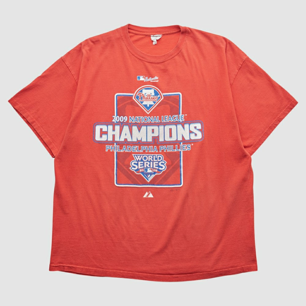 Philadelphia Phillies Delta 2009 T-shirt - Red - Vintage T-shirts