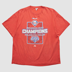 Philadelphia Phillies Delta 2009 T-shirt - Red - Vintage T-shirts
