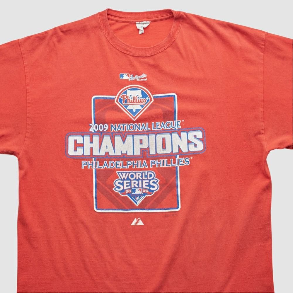 Philadelphia Phillies Delta 2009 T-shirt - Red - Vintage T-shirts