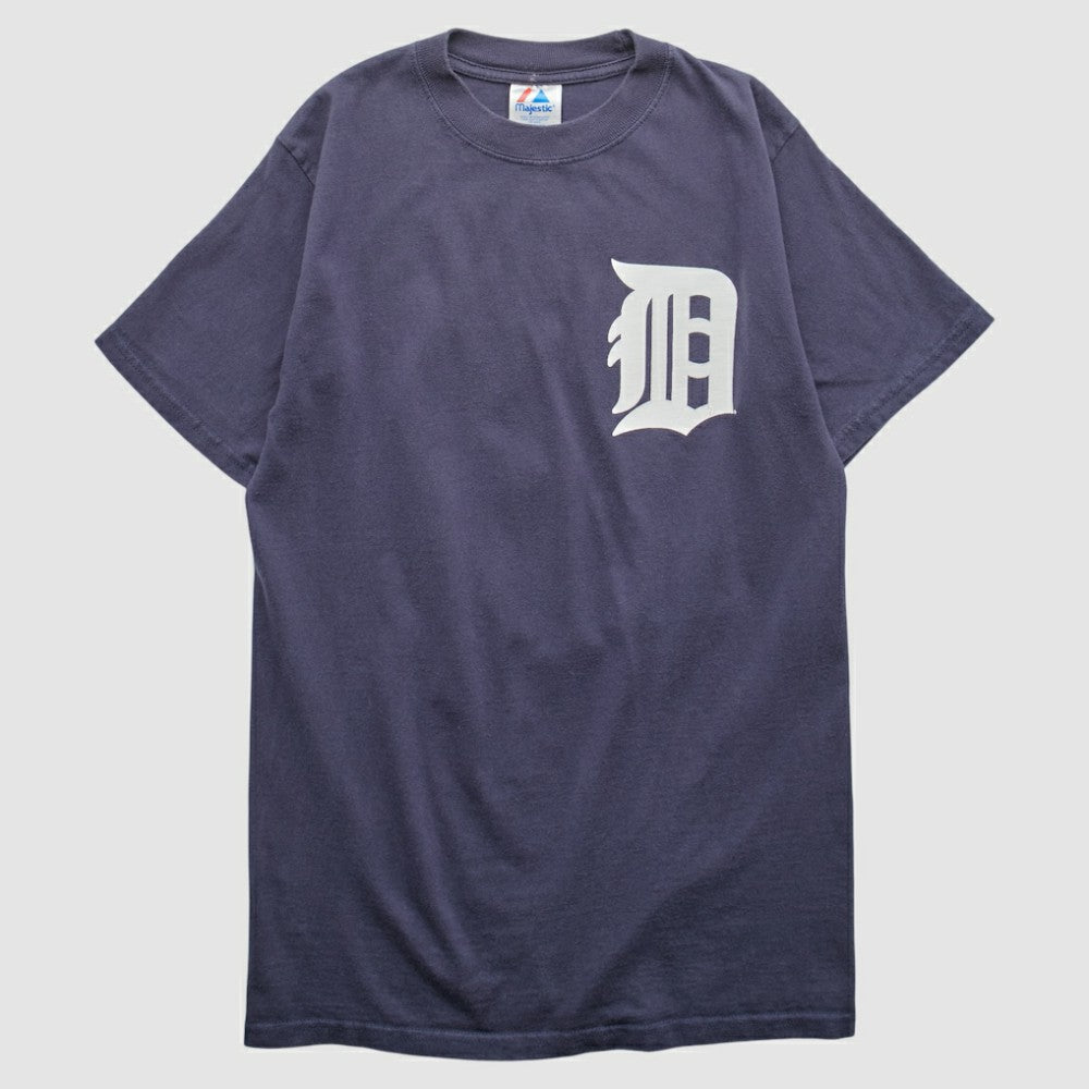 Detroit Tigers Majestic 2000s T-shirt - Navy - Vintage T-shirts