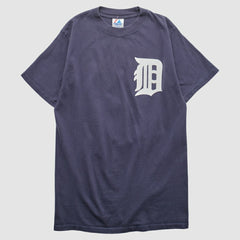 Detroit Tigers Majestic 2000s T-shirt - Navy - Vintage T-shirts