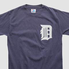 Detroit Tigers Majestic 2000s T-shirt - Navy - Vintage T-shirts