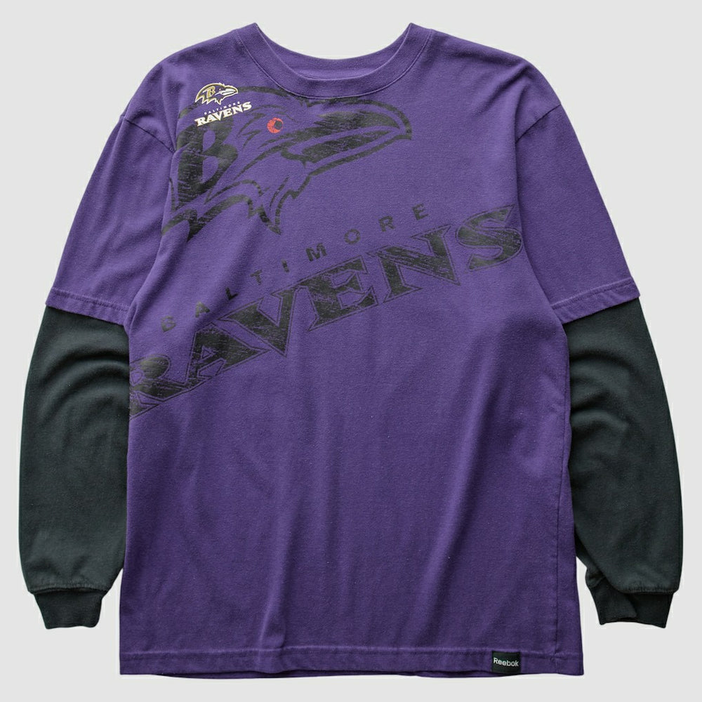 Baltimore Ravens Reebok 2010s Long Sleeve T-shirt - Purple T-shirts