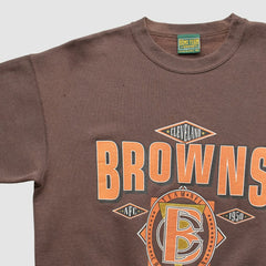 Cleveland Browns Home Team Advantage 90s Sweatshirt - Brown Sweatshirts