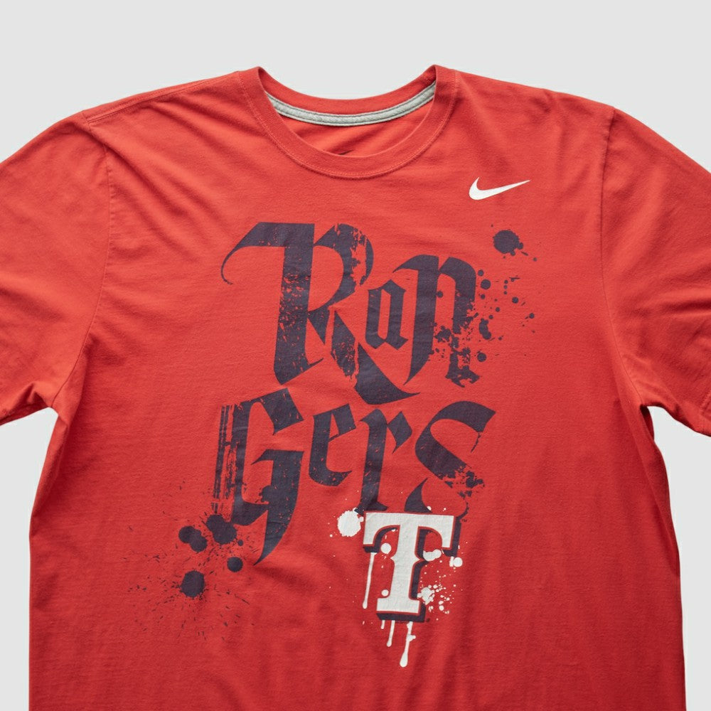 Texas Rangers Nike 2010s T-shirt - Red - XVintage T-shirts