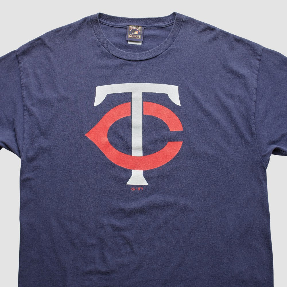 Minnesota Twins Majestic 2000s T-shirt - Navy - Vintage T-shirts
