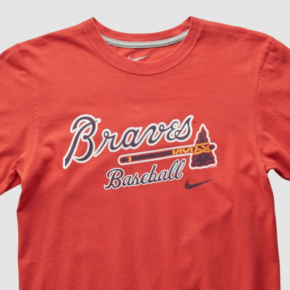 Atlanta Braves Nike 2010s T-shirt - Red - Vintage T-shirts