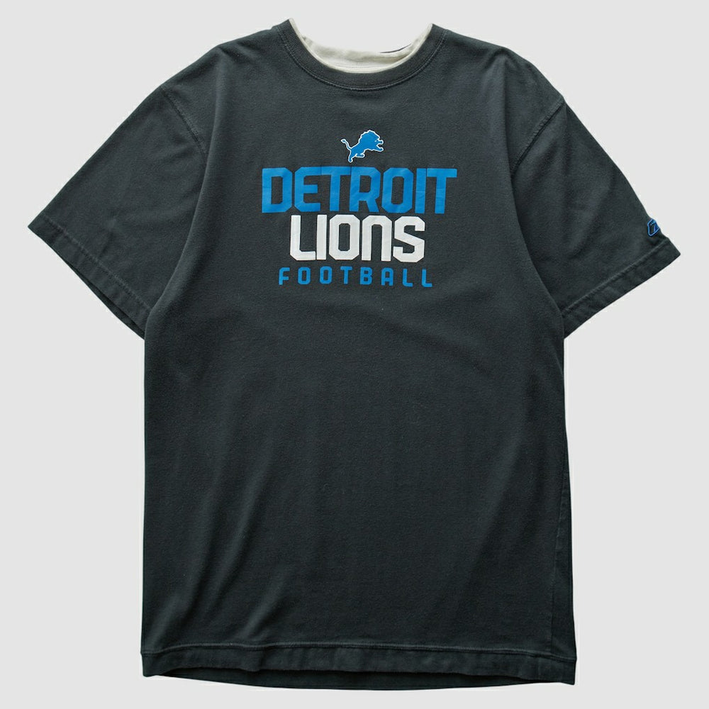 Detroit Lions Reebok 2000s T-shirt - Black T-shirts